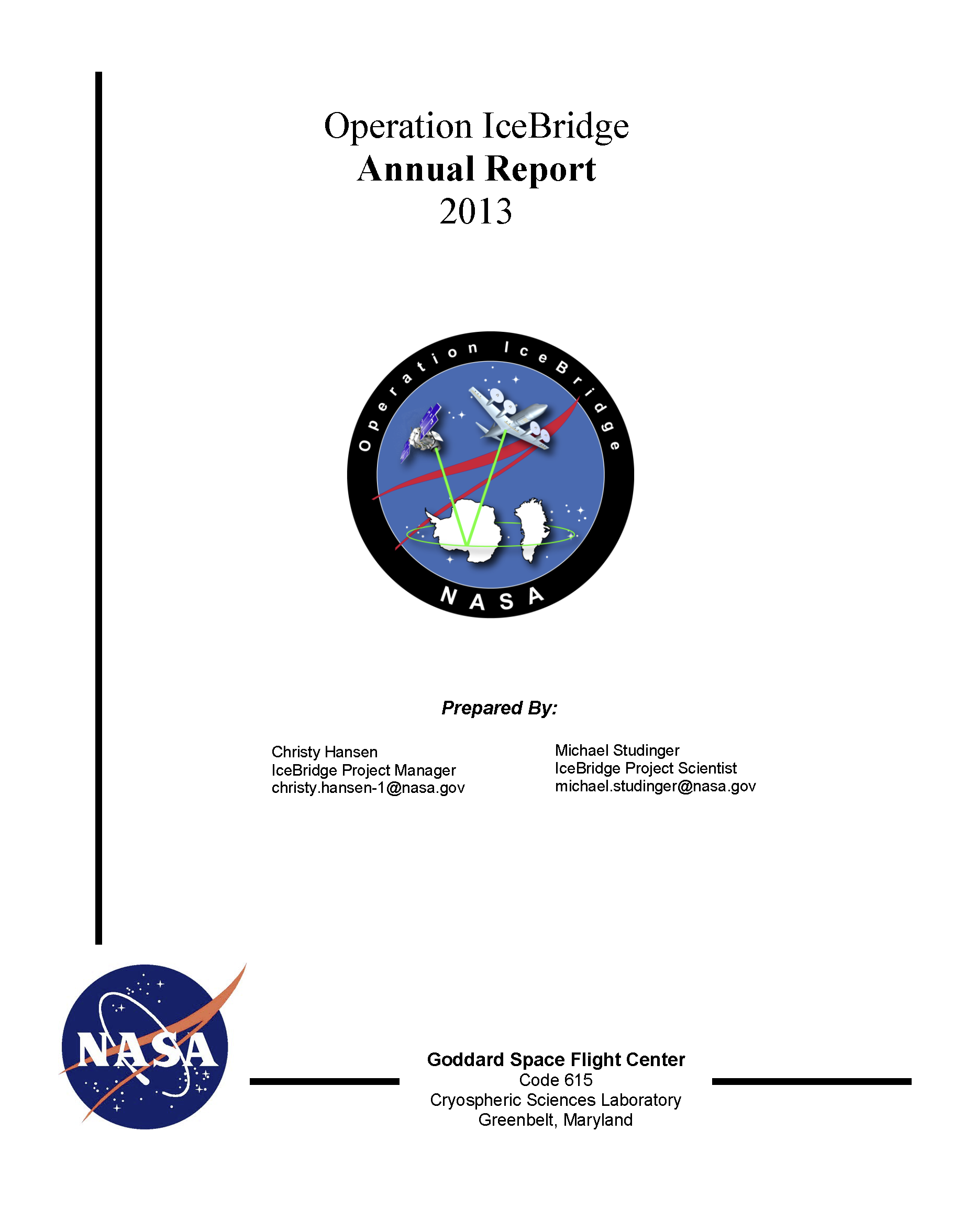 2013 Annual Report Screenshot